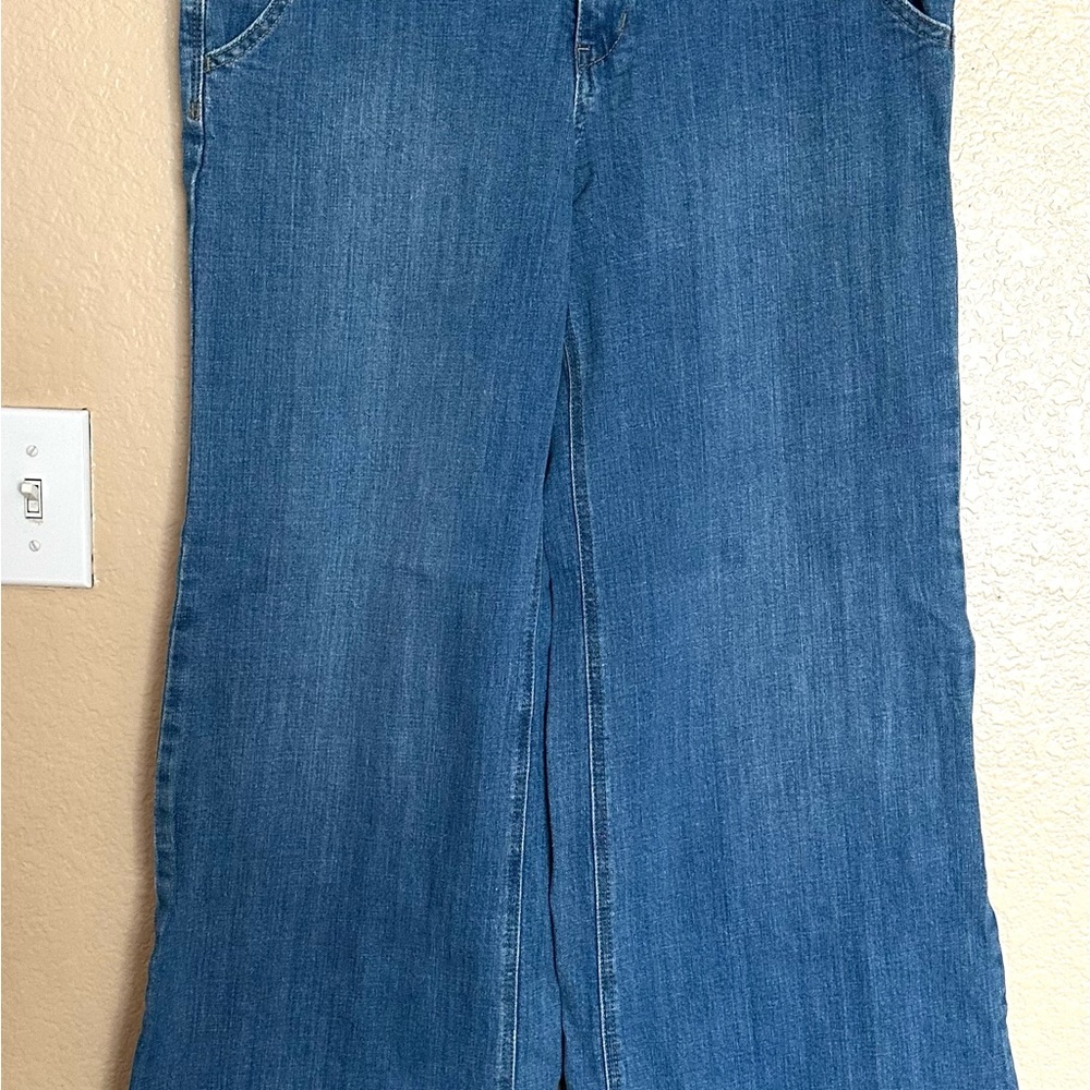 Free People Blue Flare Jeans.